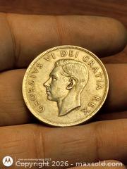 MaxSold Auction: 1949 Canada One Dollar Silver Coin – Bluenose, King George VI - South Frontenac (Ontario, Canada) SELLER MANAGED Moving Online Auction - Battersea Road Battersea Road