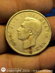 MaxSold Auction: 1950 Canada 1 Dollar Silver Voyageur Canoe Coin - South Frontenac (Ontario, Canada) SELLER MANAGED Moving Online Auction - Battersea Road Battersea Road