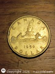 MaxSold Auction: 1950 Canada 1 Dollar Silver Voyageur Canoe Coin - South Frontenac (Ontario, Canada) SELLER MANAGED Moving Online Auction - Battersea Road Battersea Road