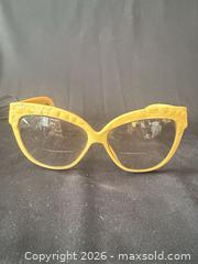 MaxSold Auction: authentic vintage 1980s Christian Dior "Cannage" oversized cat-eye sunglasses - Richmond Hill (Ontario, Canada) SELLER MANAGED Downsizing Online Auction - Townwood Drive