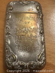 MaxSold Auction: Art Nouveau Silver Plated Match Safe - Webster (New York, USA) PARTNER MANAGED Estate Sale Online Auction - Everwild View
