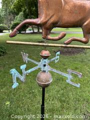 MaxSold Auction: Copper & Zinc Running Horse Weathervane Sculpture - Webster (New York, USA) PARTNER MANAGED Estate Sale Online Auction - Everwild View