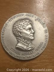 MaxSold Auction: Fine Silver Medallion - Ester Hobart Morris, Women’s Rights - Webster (New York, USA) PARTNER MANAGED Estate Sale Online Auction - Everwild View