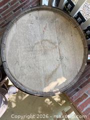 MaxSold Auction: Large Wooden Barrel with Metal Hoops - Longmont (Colorado, USA) SELLER MANAGED Downsizing Online Auction - Trail Ridge Road