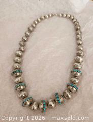 MaxSold Auction: Vintage Sterling Navajo Pearl Necklace  - Toronto (Ontario, Canada) SELLER MANAGED Reseller Online Auction - Melita Avenue