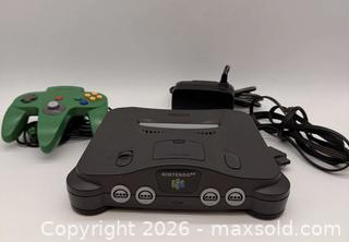 MaxSold Auction: Nintendo 64 NUS-001 Gray Console with Controller & Power Adapter - Toronto (Ontario, Canada) SELLER MANAGED Commercial Liquidation Online Auction - Ingram Drive