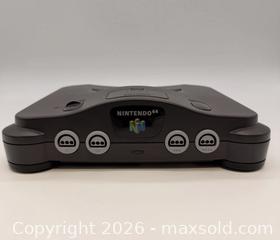 MaxSold Auction: Nintendo 64 NUS-001 Gray Console with Controller & Power Adapter - Toronto (Ontario, Canada) SELLER MANAGED Commercial Liquidation Online Auction - Ingram Drive