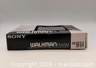 MaxSold Auction: Sony WM-BF64 Portable Cassette Player Walkman - Toronto (Ontario, Canada) SELLER MANAGED Commercial Liquidation Online Auction - Ingram Drive