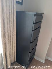 MaxSold Auction: IKEA Black Tall Dresser — 6-Drawer with Flip-Up Mirror - Ottawa (Ontario, Canada) SELLER MANAGED Moving Online Auction - Madaket Private