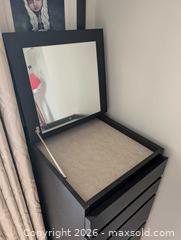 MaxSold Auction: IKEA Black Tall Dresser — 6-Drawer with Flip-Up Mirror - Ottawa (Ontario, Canada) SELLER MANAGED Moving Online Auction - Madaket Private