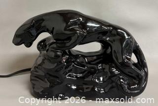 MaxSold Auction: MCM Ceramic Black Panther Table Lamp in Working Condition  - Toronto (Ontario, Canada) PARTNER MANAGED Reseller Online Auction - Queen Street West.