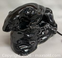 MaxSold Auction: MCM Ceramic Black Panther Table Lamp in Working Condition  - Toronto (Ontario, Canada) PARTNER MANAGED Reseller Online Auction - Queen Street West.