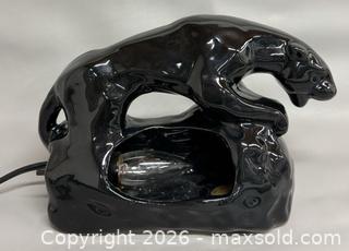 MaxSold Auction: MCM Ceramic Black Panther Table Lamp in Working Condition  - Toronto (Ontario, Canada) PARTNER MANAGED Reseller Online Auction - Queen Street West.