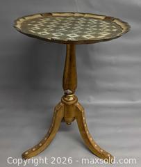 MaxSold Auction: Vintage Italian Florentine Side Table / Tripod Plant Stand - Toronto (Ontario, Canada) PARTNER MANAGED Reseller Online Auction - Queen Street West.