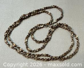 MaxSold Auction: Vintage Long 925 STRELING Silver Necklace - Marked  - Toronto (Ontario, Canada) PARTNER MANAGED Reseller Online Auction - Queen Street West.