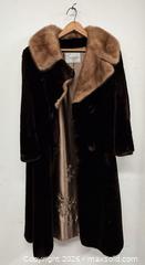 MaxSold Auction: Vintage Simpsons Dyed Lamb fur Shearling Long Coat with Personalized Monogrammed Initials. - Toronto (Ontario, Canada) PARTNER MANAGED Reseller Online Auction - Queen Street West.