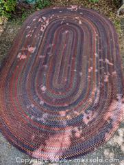 MaxSold Auction: OVAL BRAIDED AREA RUG - Loyalist (Ontario, Canada) SELLER MANAGED Downsizing Online Auction - Main Street Bath