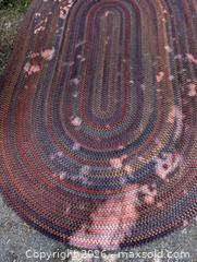 MaxSold Auction: OVAL BRAIDED AREA RUG - Loyalist (Ontario, Canada) SELLER MANAGED Downsizing Online Auction - Main Street Bath