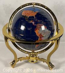 MaxSold Auction: 13” Magellan Globe with Digital Gemstone Image Continents - Campbell (California, USA) PARTNER MANAGED Estate Sale Online Auction - Dell Avenue