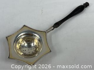 MaxSold Auction: Sterling Silver Over-the-Cup Tea Strainer - Campbell (California, USA) PARTNER MANAGED Estate Sale Online Auction - Dell Avenue