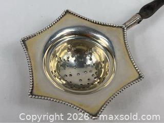 MaxSold Auction: Sterling Silver Over-the-Cup Tea Strainer - Campbell (California, USA) PARTNER MANAGED Estate Sale Online Auction - Dell Avenue