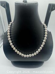 MaxSold Auction: Authentic Tiffany & Co sterling silver hardware bead necklace  - Richmond Hill (Ontario, Canada) SELLER MANAGED Downsizing Online Auction - Townwood Dr.