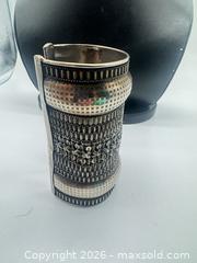 MaxSold Auction: Extra wide sterling silver antique Kuchi tribe cuff bracelet - Richmond Hill (Ontario, Canada) SELLER MANAGED Downsizing Online Auction - Townwood Dr.