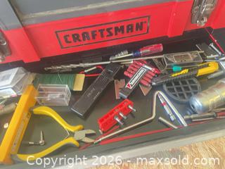 MaxSold Auction: Craftsman & Stanley Portable Top Chest Toolbox with Assorted Tools - Didsbury (Alberta, Canada) PARTNER MANAGED Moving Online Auction - Deer Coulee Drive
