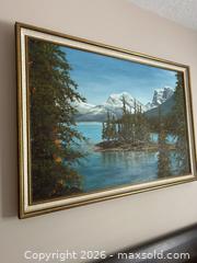MaxSold Auction: Framed Oil on Canvas Landscape Painting - Didsbury (Alberta, Canada) PARTNER MANAGED Moving Online Auction - Deer Coulee Drive