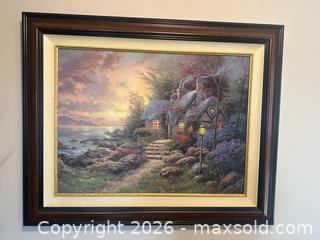MaxSold Auction: Thomas Kinkade Limited Edition Framed Print 444/2450 - Didsbury (Alberta, Canada) PARTNER MANAGED Moving Online Auction - Deer Coulee Drive