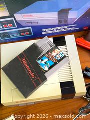 MaxSold Auction: Nintendo Entertainment System (NES) Control Deck in Original Box w/ Controllers, Zapper & NES Advantage - Hamilton (Ontario, Canada) SELLER MANAGED Estate Sale Online Auction - Gertrude St.