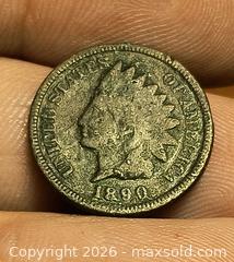MaxSold Auction: 1890 Indian Head One Cent (Philadelphia) - South Frontenac (Ontario, Canada) SELLER MANAGED Downsizing Online Auction - Battersea Road