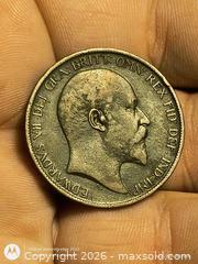 MaxSold Auction: 1902 United Kingdom One Penny Coin Edward VII Bronze - South Frontenac (Ontario, Canada) SELLER MANAGED Downsizing Online Auction - Battersea Road
