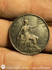 MaxSold Auction: 1902 United Kingdom One Penny Coin Edward VII Bronze - South Frontenac (Ontario, Canada) SELLER MANAGED Downsizing Online Auction - Battersea Road