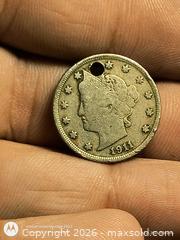 MaxSold Auction: 1911 Liberty Head "V" Nickel, 5 Cents, Philadelphia - South Frontenac (Ontario, Canada) SELLER MANAGED Downsizing Online Auction - Battersea Road
