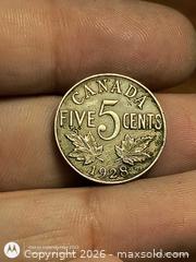 MaxSold Auction: 1928 Canadian 5 Cents Coin, King George V - South Frontenac (Ontario, Canada) SELLER MANAGED Downsizing Online Auction - Battersea Road