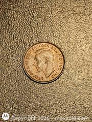 MaxSold Auction: 1943 George VI Farthing Coin Wren Reverse Bronze - South Frontenac (Ontario, Canada) SELLER MANAGED Downsizing Online Auction - Battersea Road