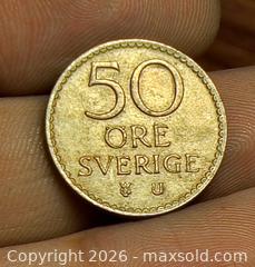 MaxSold Auction: 1964 Sweden 50 öre Coin, Cupro-Nickel - South Frontenac (Ontario, Canada) SELLER MANAGED Downsizing Online Auction - Battersea Road