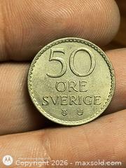 MaxSold Auction: 1964 Sweden 50 öre Coin, Cupro-Nickel - South Frontenac (Ontario, Canada) SELLER MANAGED Downsizing Online Auction - Battersea Road