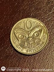 MaxSold Auction: 1967 New Zealand One Shilling Coin Queen Elizabeth II - South Frontenac (Ontario, Canada) SELLER MANAGED Downsizing Online Auction - Battersea Road