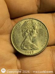 MaxSold Auction: 1967 New Zealand One Shilling Coin Queen Elizabeth II - South Frontenac (Ontario, Canada) SELLER MANAGED Downsizing Online Auction - Battersea Road