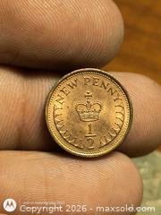MaxSold Auction: 1981 United Kingdom Half New Penny Bronze Coin - South Frontenac (Ontario, Canada) SELLER MANAGED Downsizing Online Auction - Battersea Road