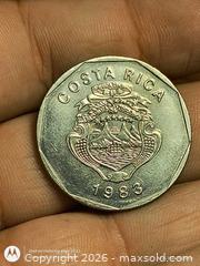 MaxSold Auction: 1983 Costa Rica 20 Colones Dodecagonal Coin - South Frontenac (Ontario, Canada) SELLER MANAGED Downsizing Online Auction - Battersea Road