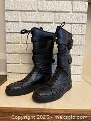 MaxSold Auction: Christian Louboutin Knee-High Lace-Up Boots Black - Boxing Style - Toronto (Ontario, Canada) SELLER MANAGED Downsizing Online Auction -  Lonsdale Road (CONDO)