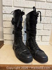 MaxSold Auction: Christian Louboutin Knee-High Lace-Up Boots Black - Boxing Style - Toronto (Ontario, Canada) SELLER MANAGED Downsizing Online Auction -  Lonsdale Road (CONDO)