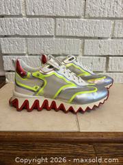 MaxSold Auction: Christian Louboutin Loubishark Silver/Red/Neon Yellow/White Sneakers - Toronto (Ontario, Canada) SELLER MANAGED Downsizing Online Auction -  Lonsdale Road (CONDO)