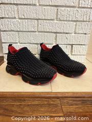 MaxSold Auction: Christian Louboutin Spike Sock Slip-On Studded Sneakers EU 40½ - Toronto (Ontario, Canada) SELLER MANAGED Downsizing Online Auction -  Lonsdale Road (CONDO)