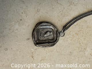 MaxSold Auction: Pyrrha Sterling Silver Wax-Seal Bird Pendant Necklace - Toronto (Ontario, Canada) SELLER MANAGED Downsizing Online Auction -  Lonsdale Road (CONDO)