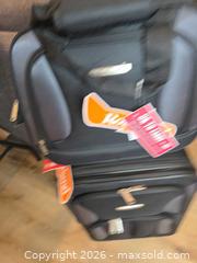 MaxSold Auction: Rockland 2-Piece Black & Gray Softside Luggage Set - Decatur (Georgia, USA) SELLER MANAGED Reseller Online Auction - N Village Drive