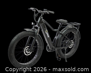 MaxSold Auction: SHOK Atomik - Black (50% Matte Finish), Fat Tire Mountain Ebike 48V, 500W, 10.4Ah, 500Wh, Shimano, EXSHO, Innova, KMC, Prowheel, SKE9200BK, **NEW, IN- - Cambridge (Ontario, Canada) PARTNER MANAGED Commercial Liquidation Online Auction - Pinebush Road